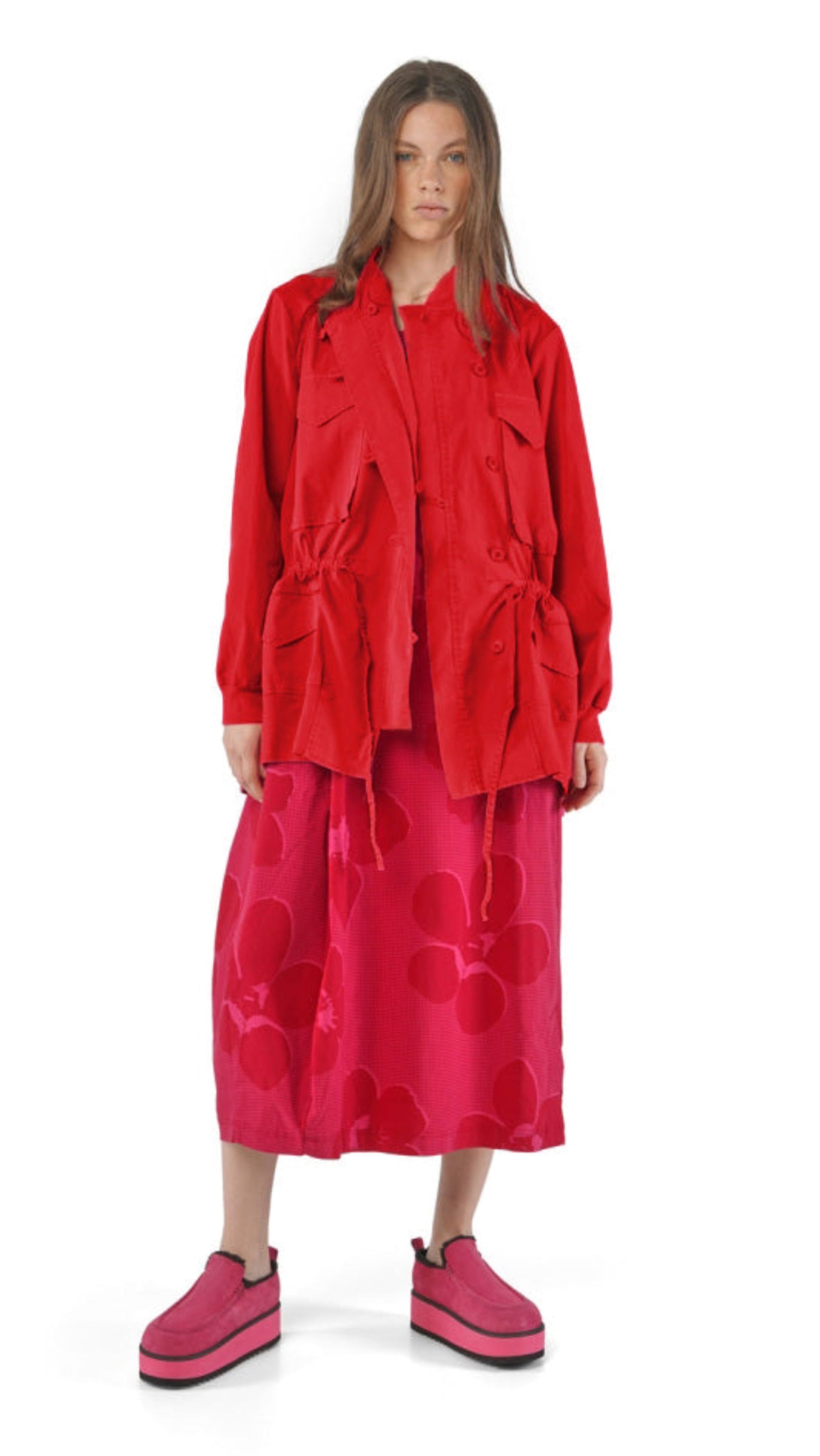 RUNDHOLZ BLACK LABEL Relaxed Cargo Jacket in Rose