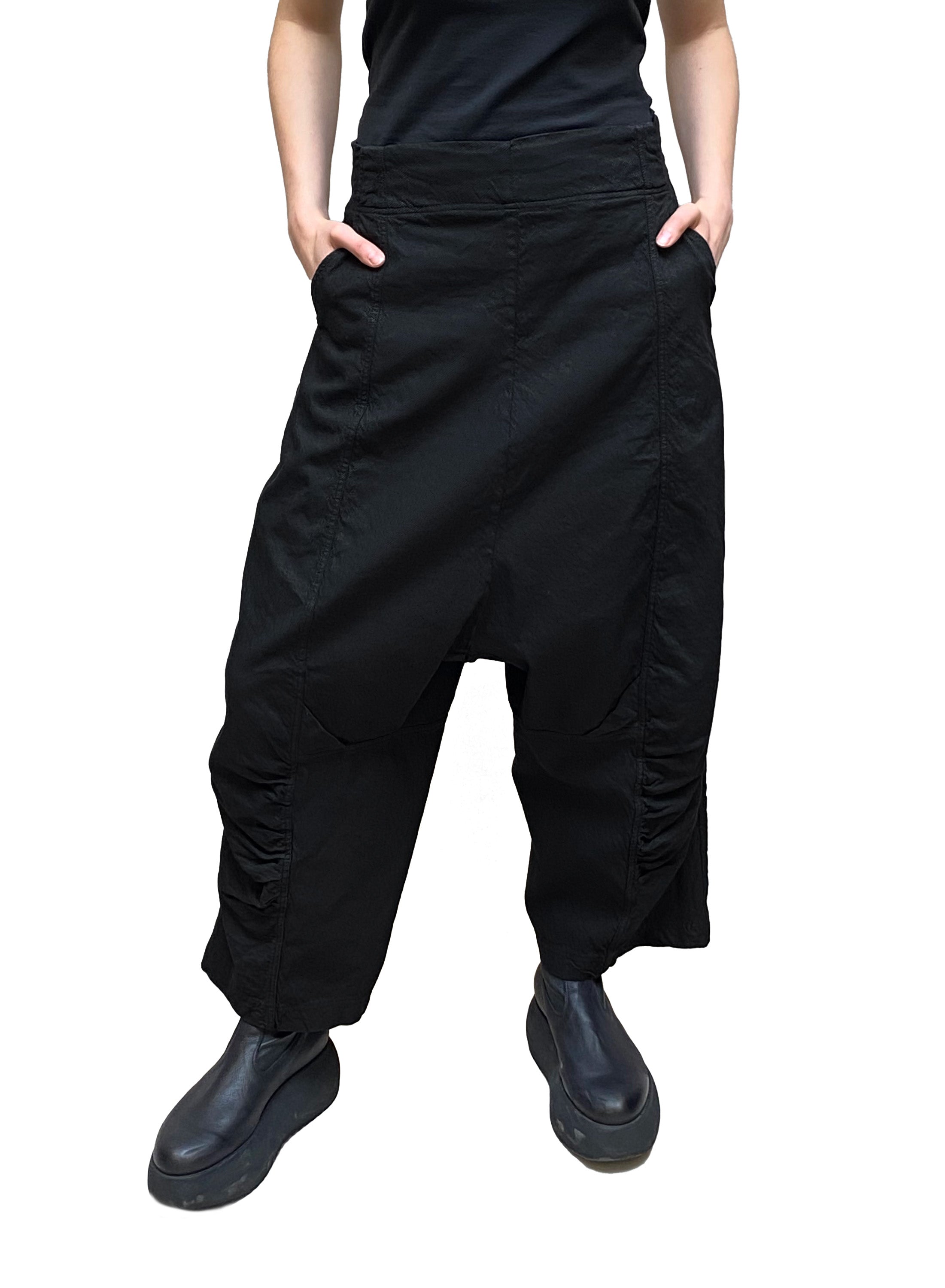 RUNDHOLZ DIP Dropped Rise Cotton Twill Pants in Black