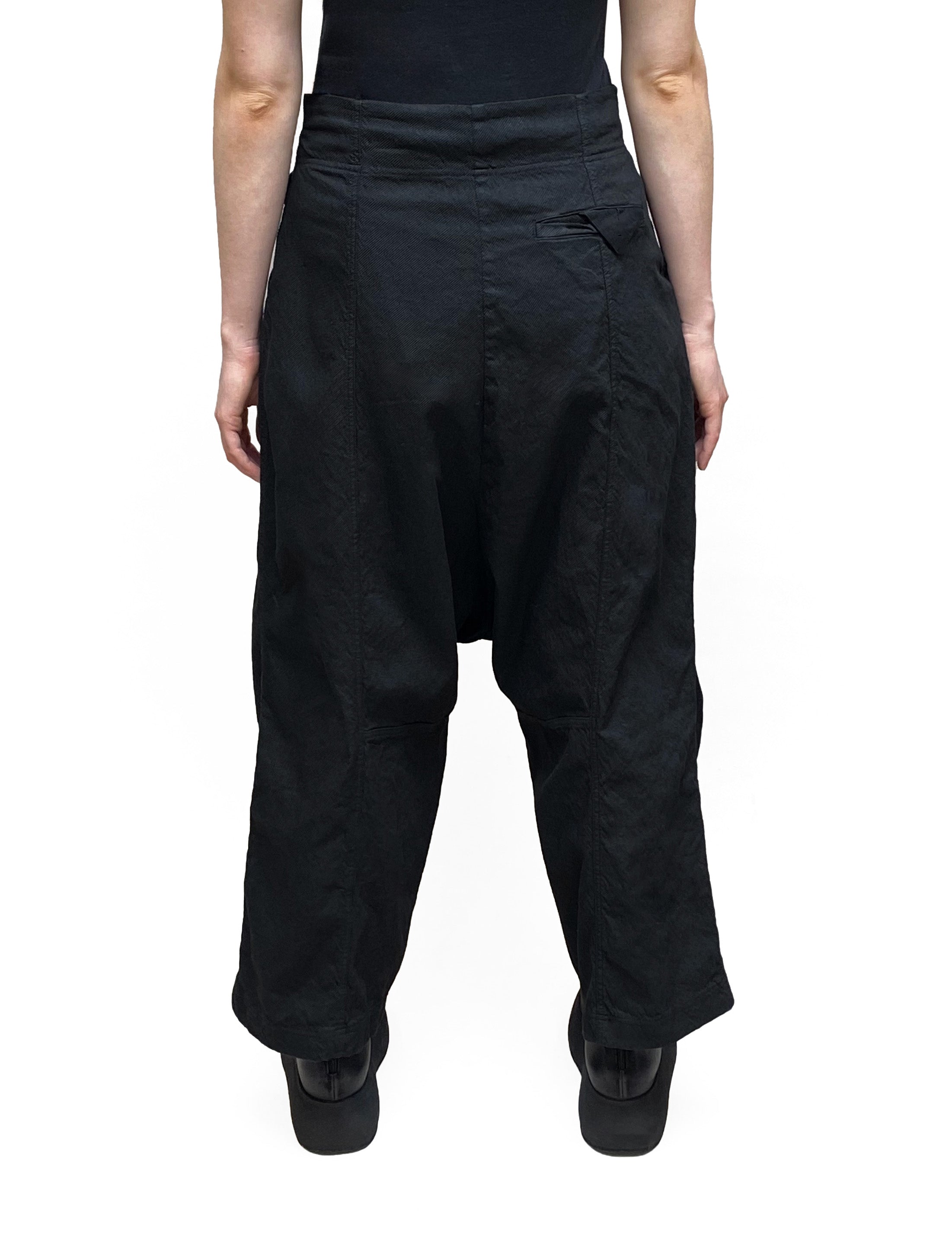 RUNDHOLZ DIP Dropped Rise Cotton Twill Pants in Black