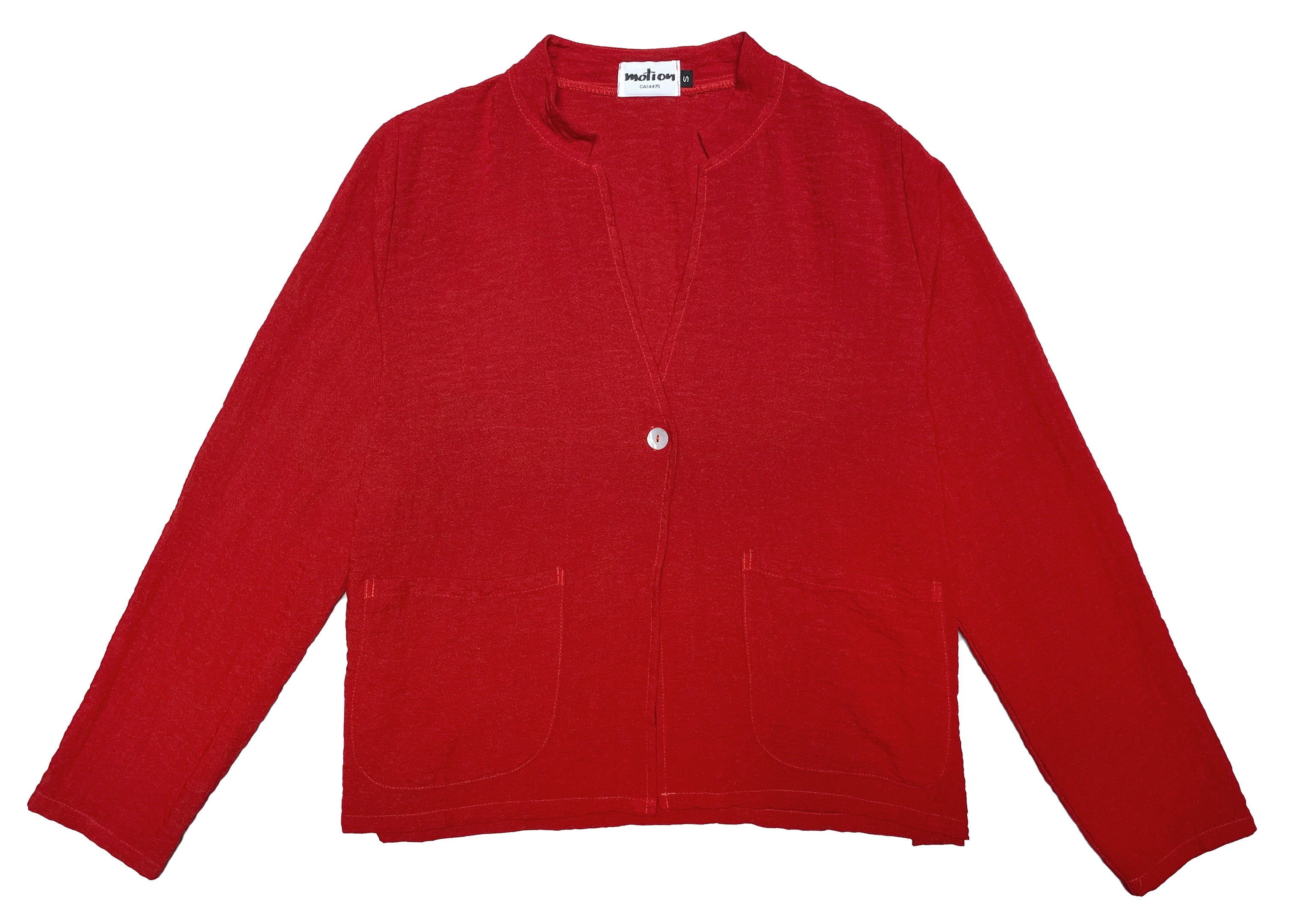 MOTION One Button Jacket in Cherry