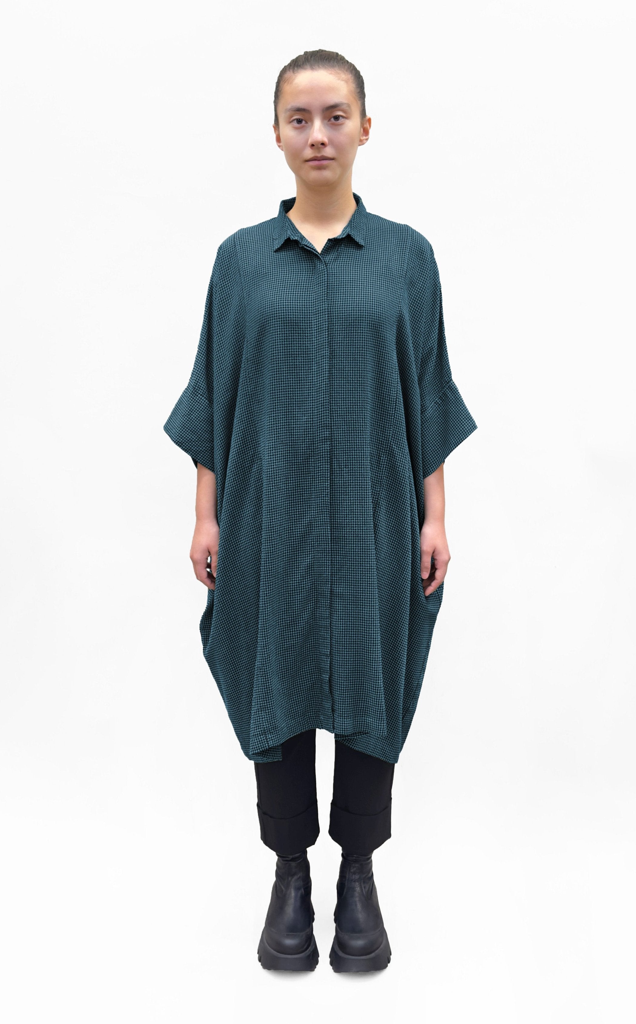 MOTION Check Kimono Shirtdress - Various Colours