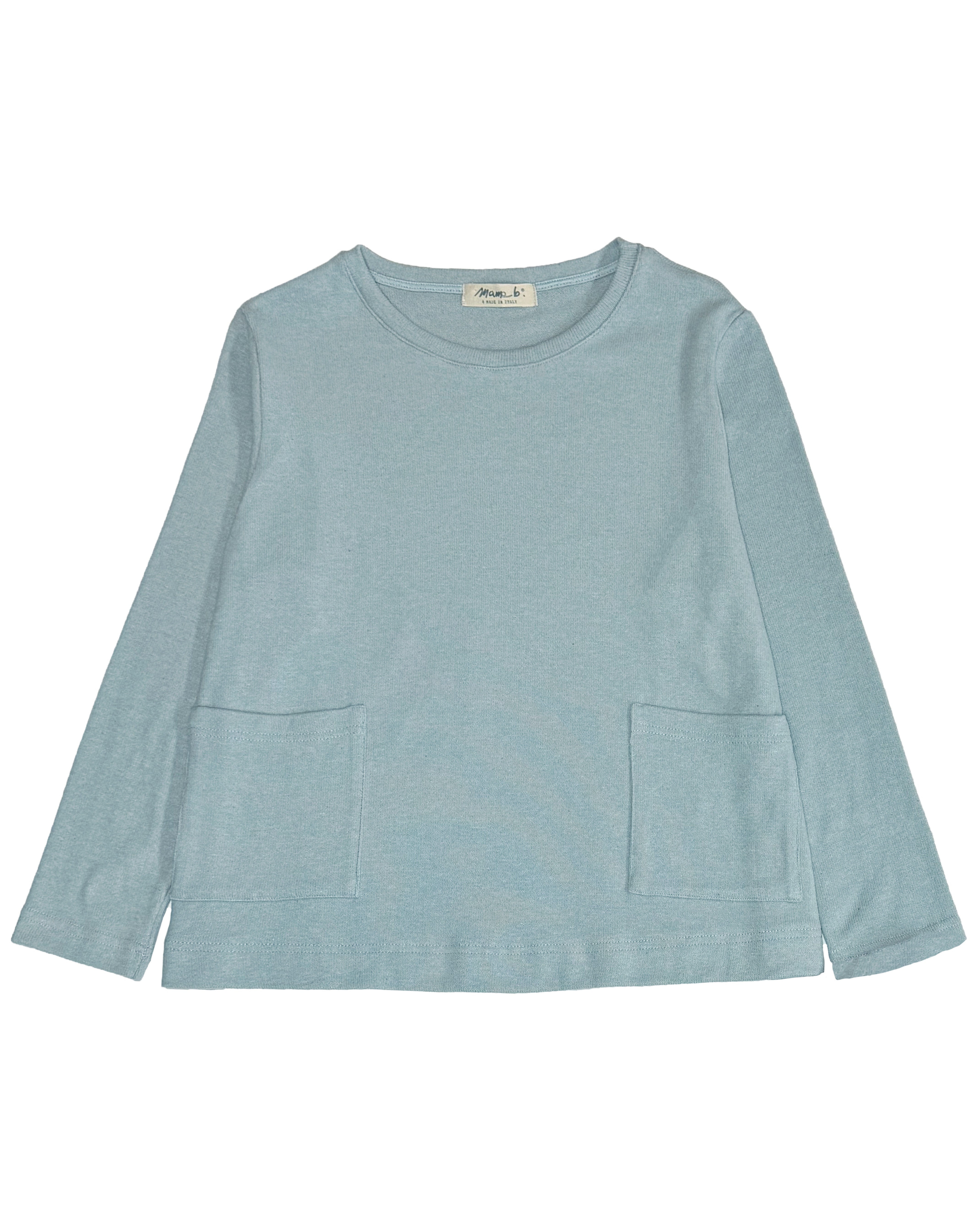 MAMA B Cozy Spring 2 Pocket Top in Anise