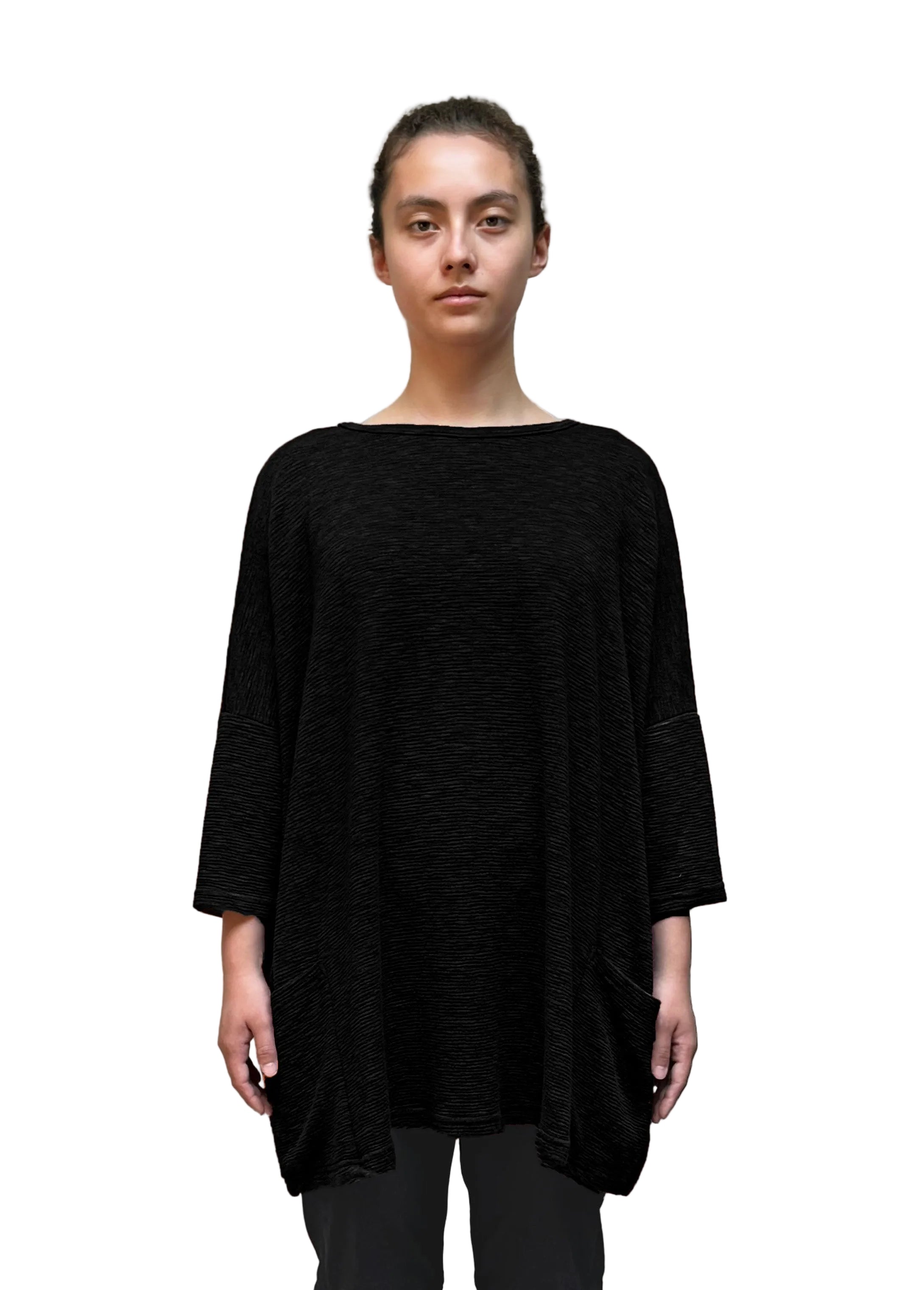 MOTION Crimped Two Pocket Tunic In Various Colours
