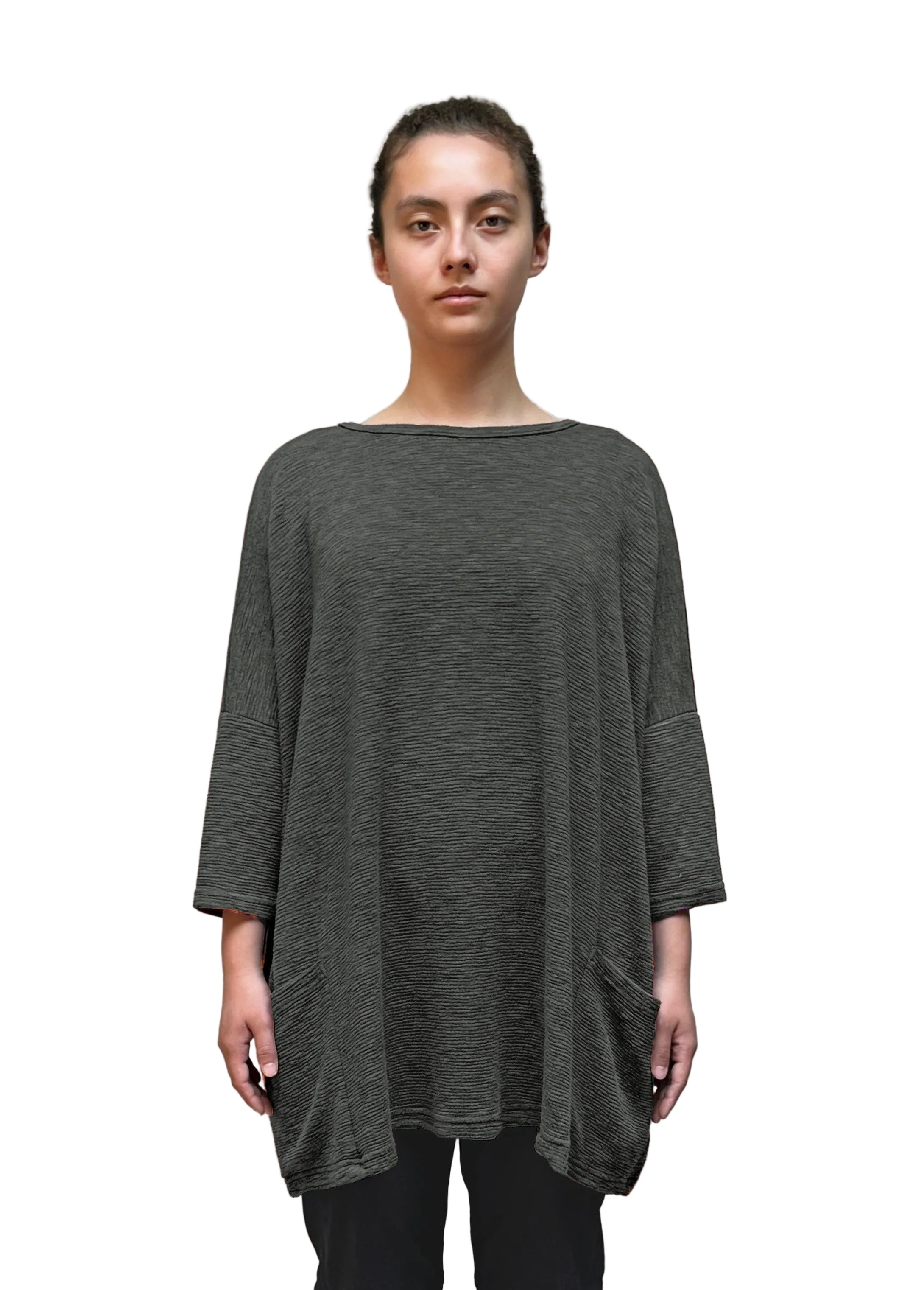 MOTION Crimped Two Pocket Tunic In Various Colours