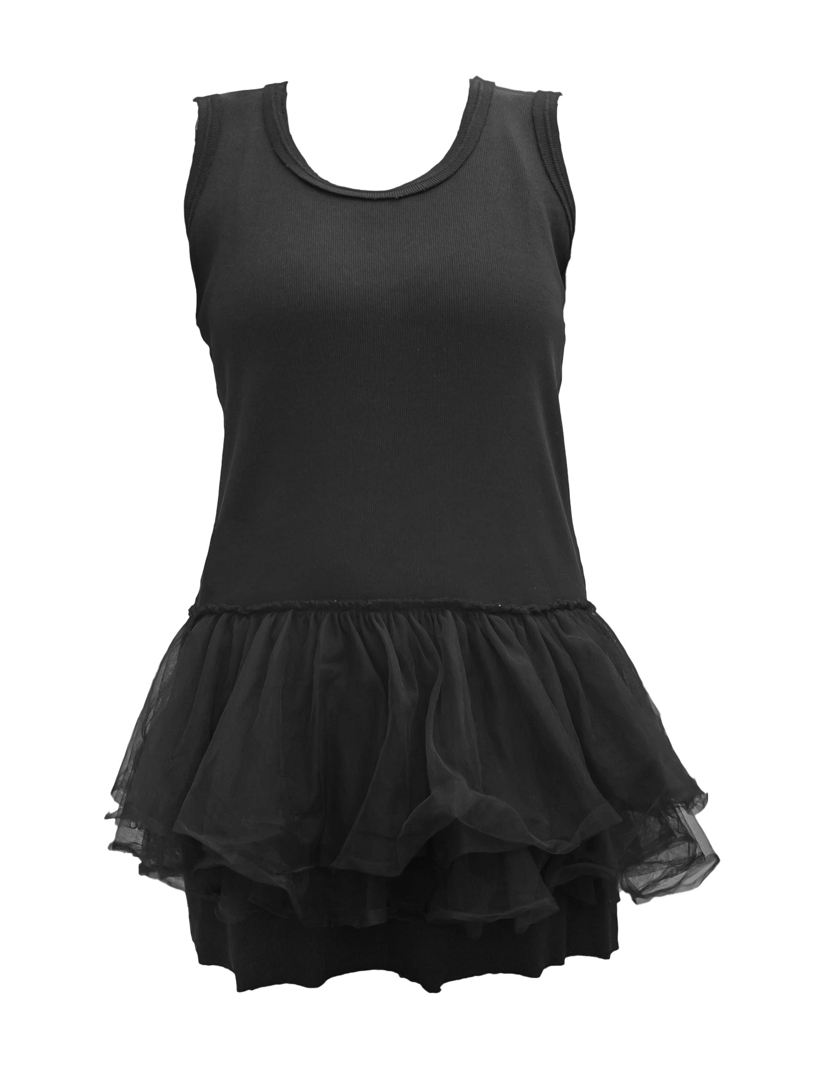 PLU Tutu Tank Top in Black