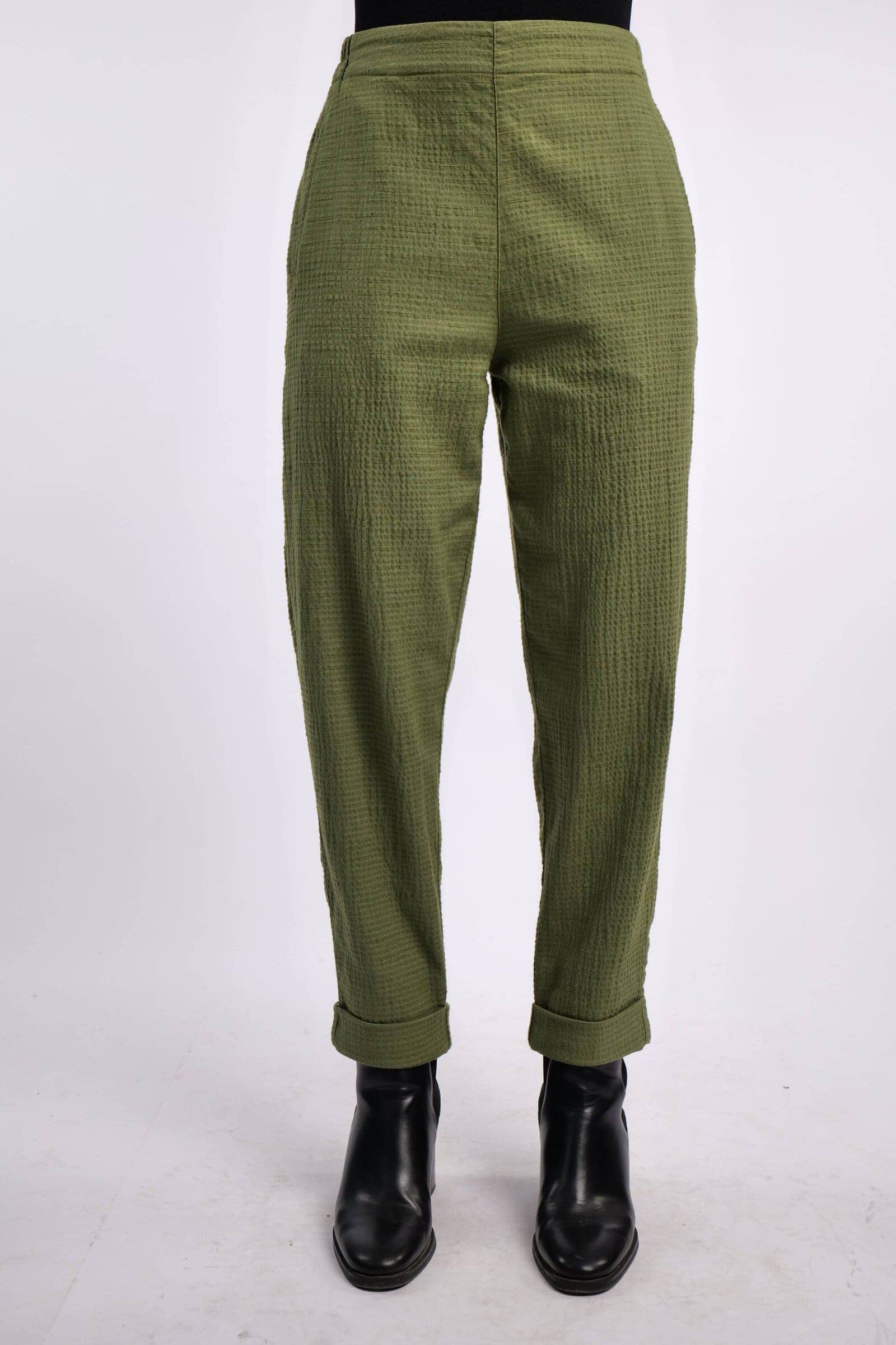 ELEMENTE CLEMENTE Small Waffle Check Slim Pant in Dark Night