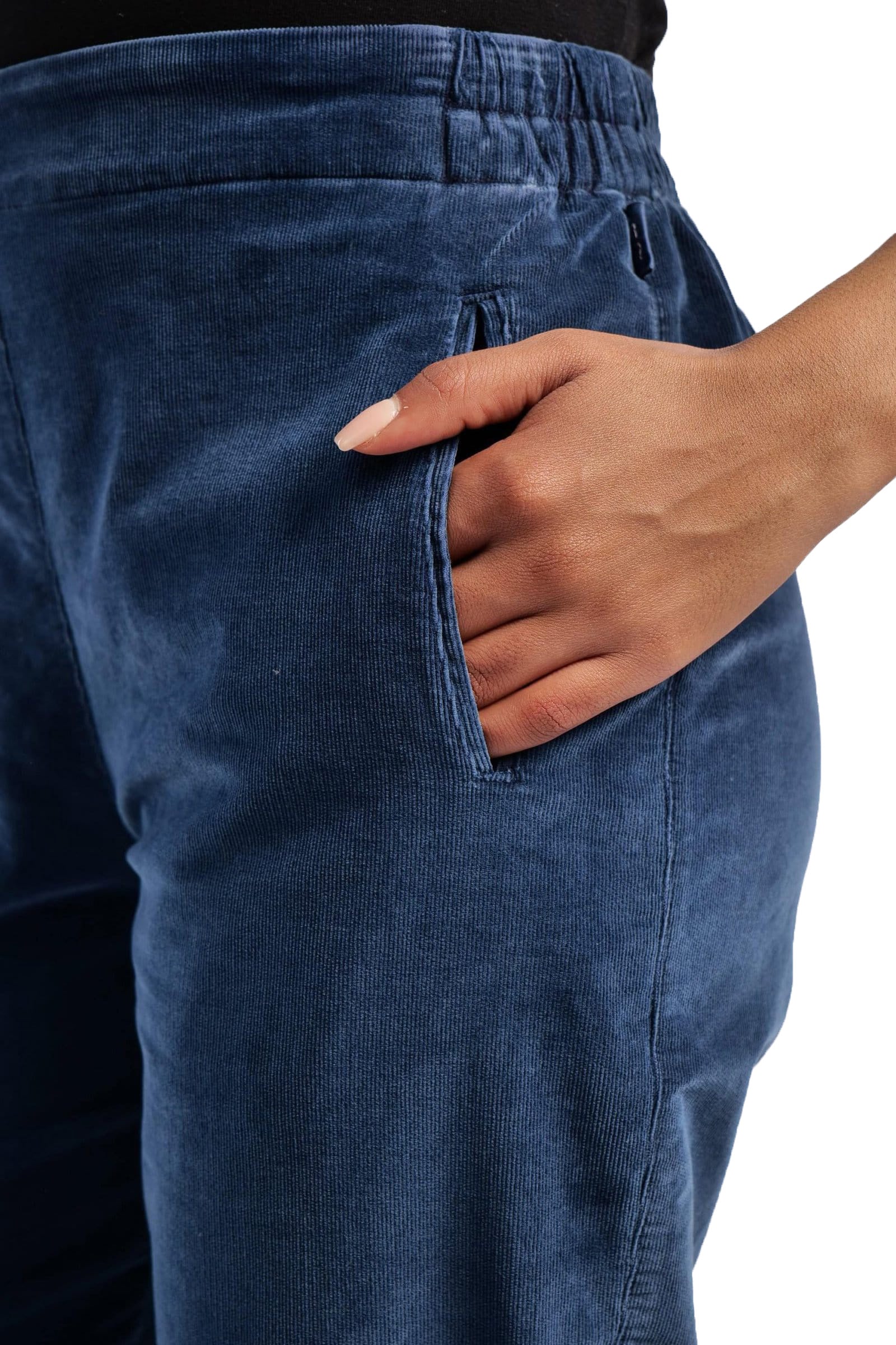 Elemente Clemente Long Slim Corduroy Pant in Warm Grey