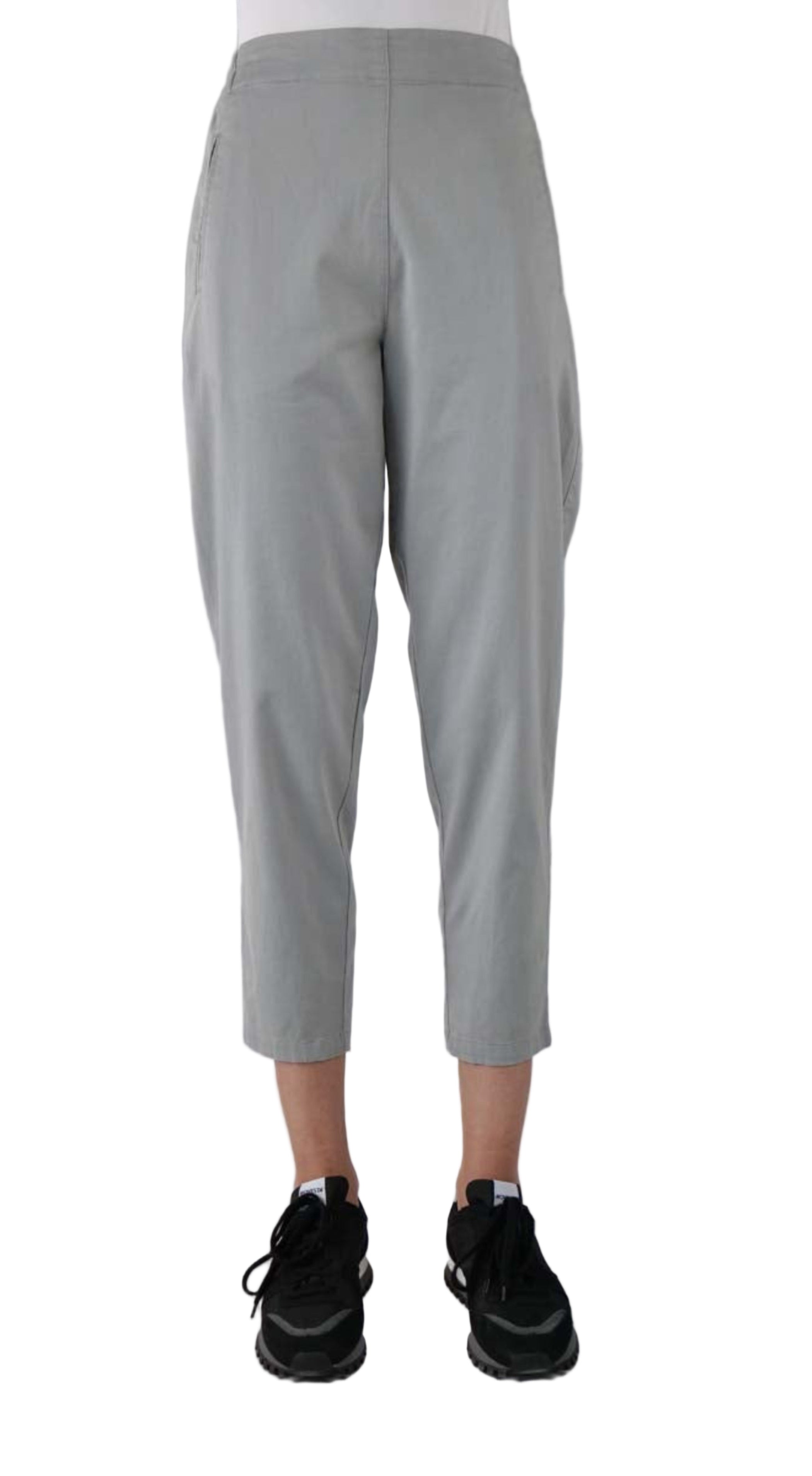 ELEMENTE CLEMENTE Tapered Cropped Pant in Silver