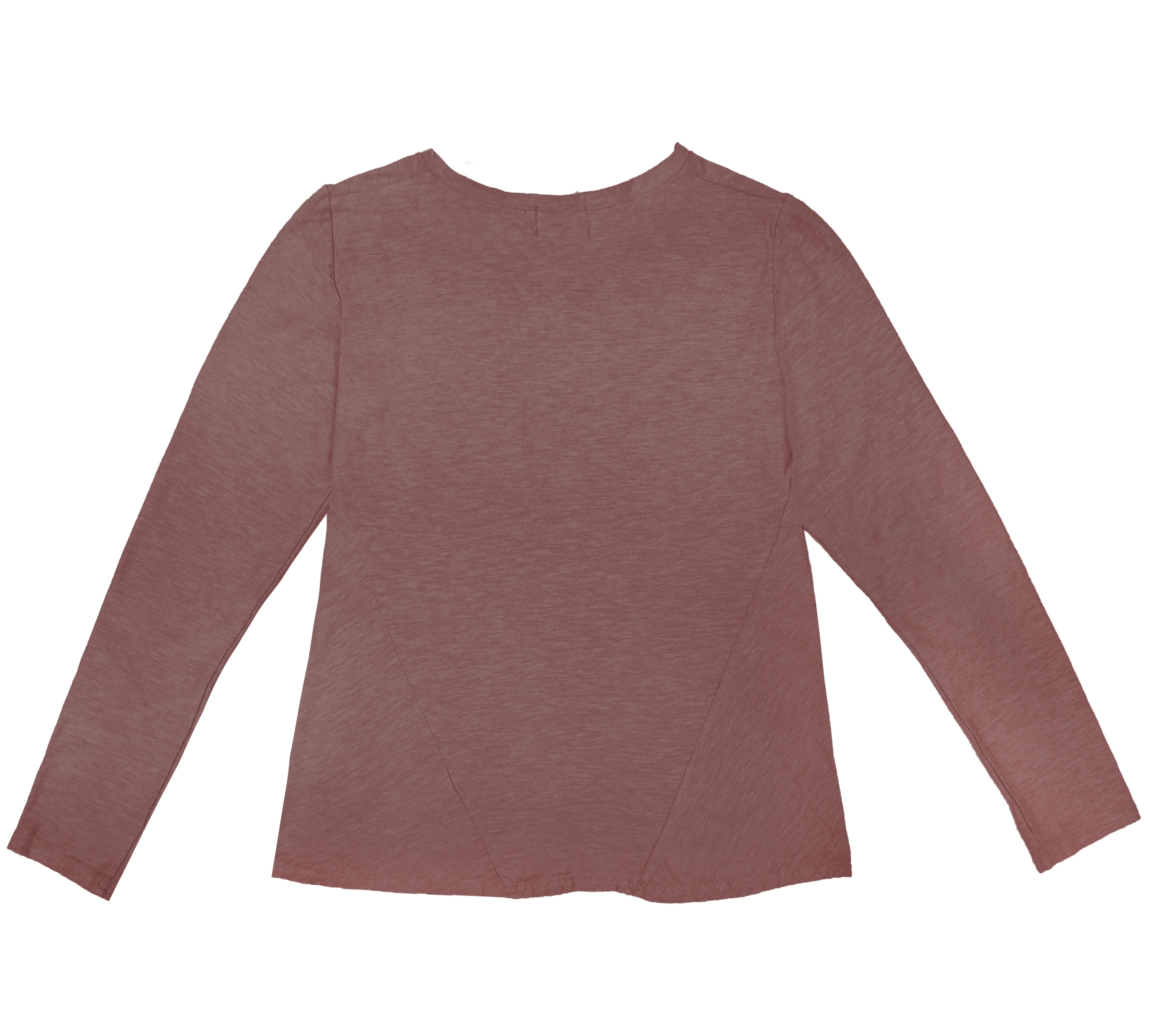 MOTION Long Sleeve Bias Tee in Dusty Rose