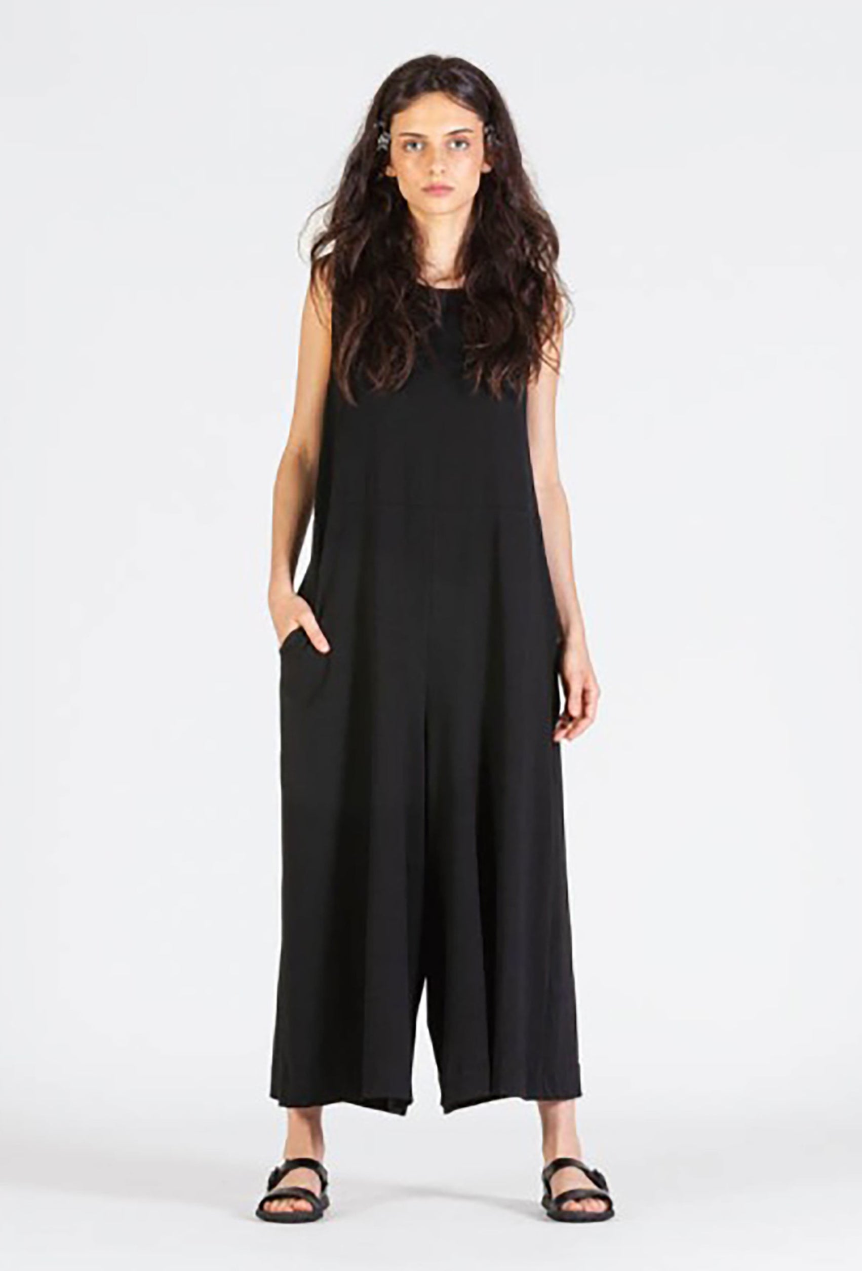 MAMA B Wide Leg Jumpsuit in Creme