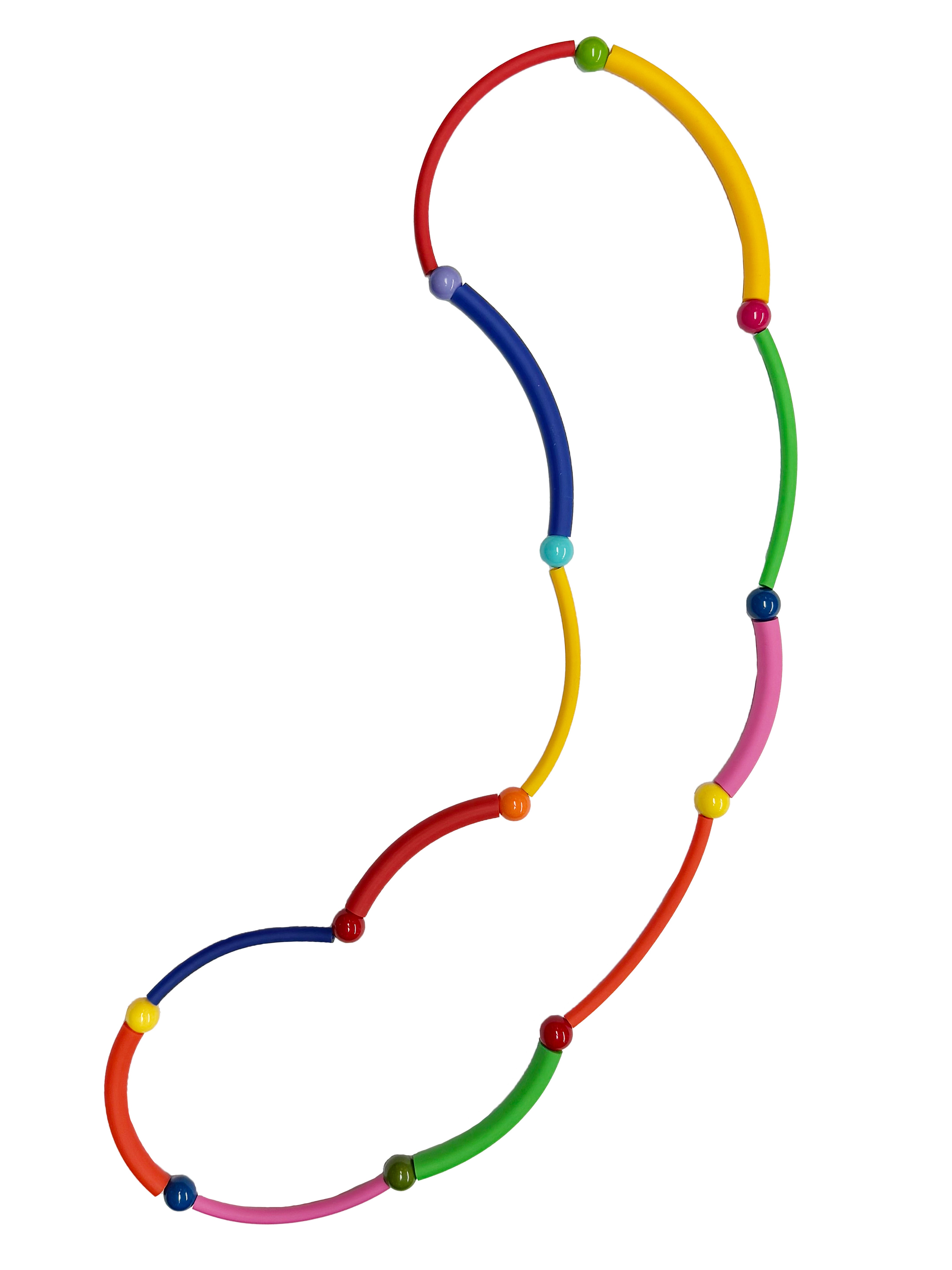 SAMUEL CORAUX Multicoloured Rubber Necklace