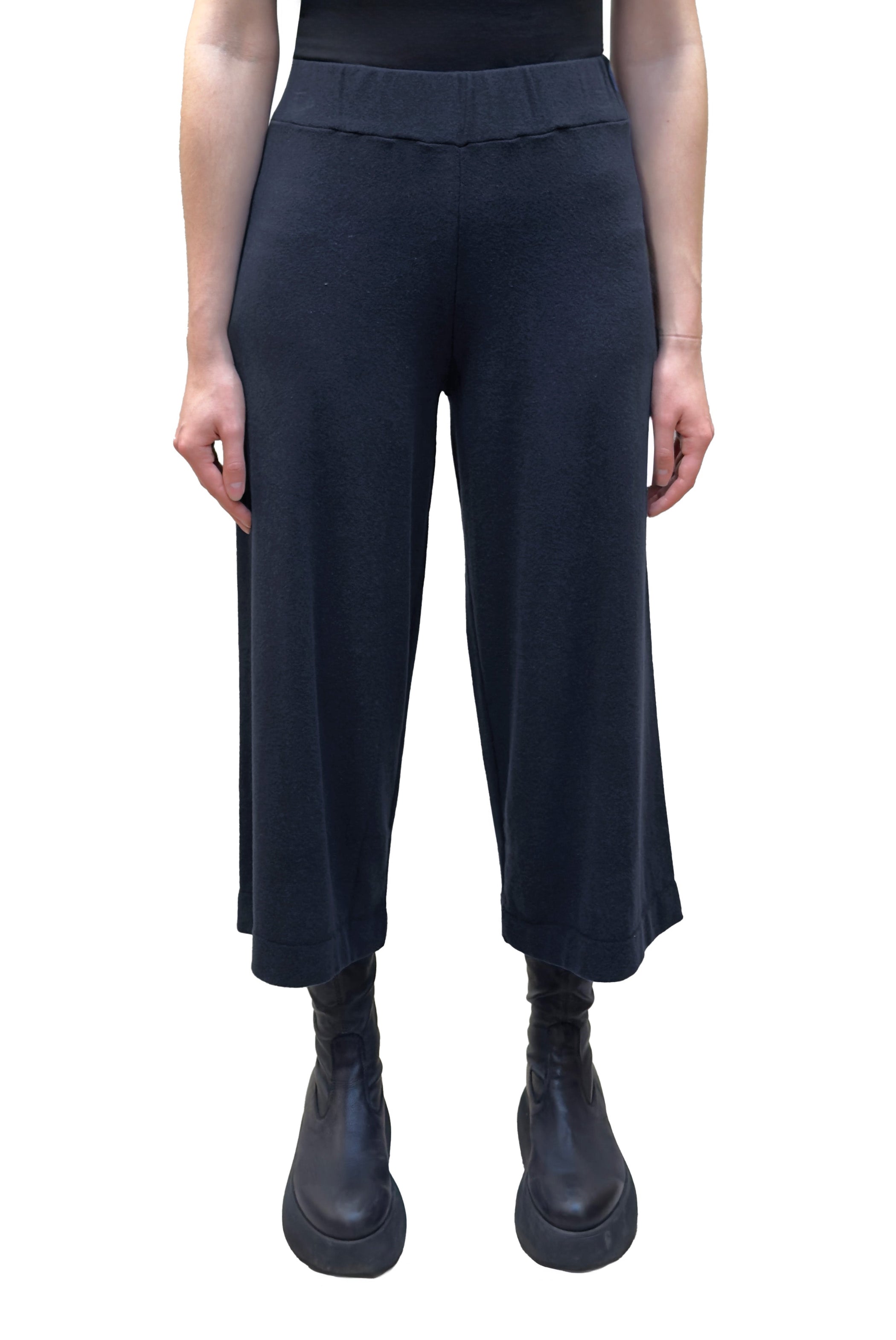 MAMA B Cozy Wide Leg Pant in Blue