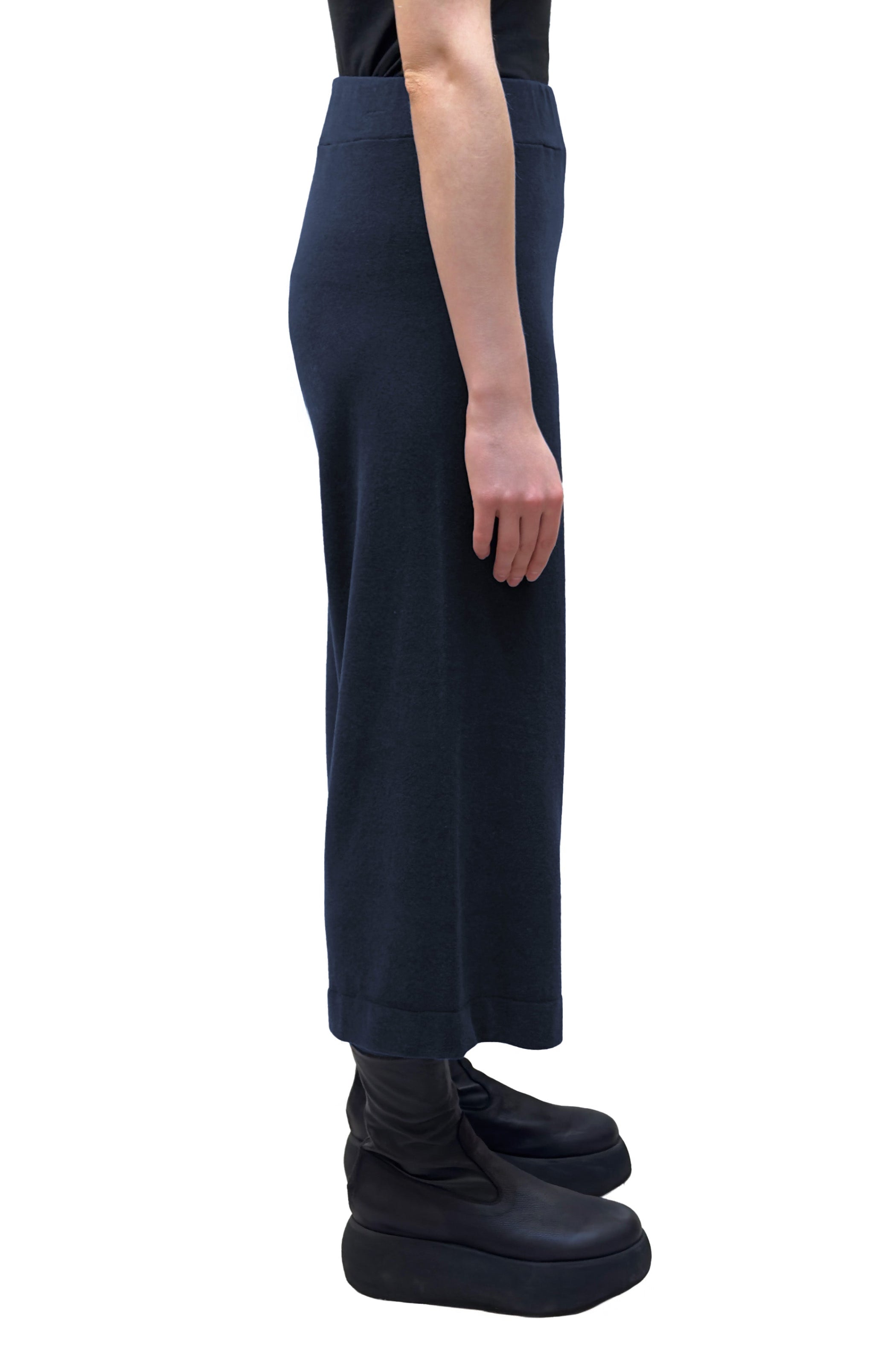 MAMA B Cozy Wide Leg Pant in Blue