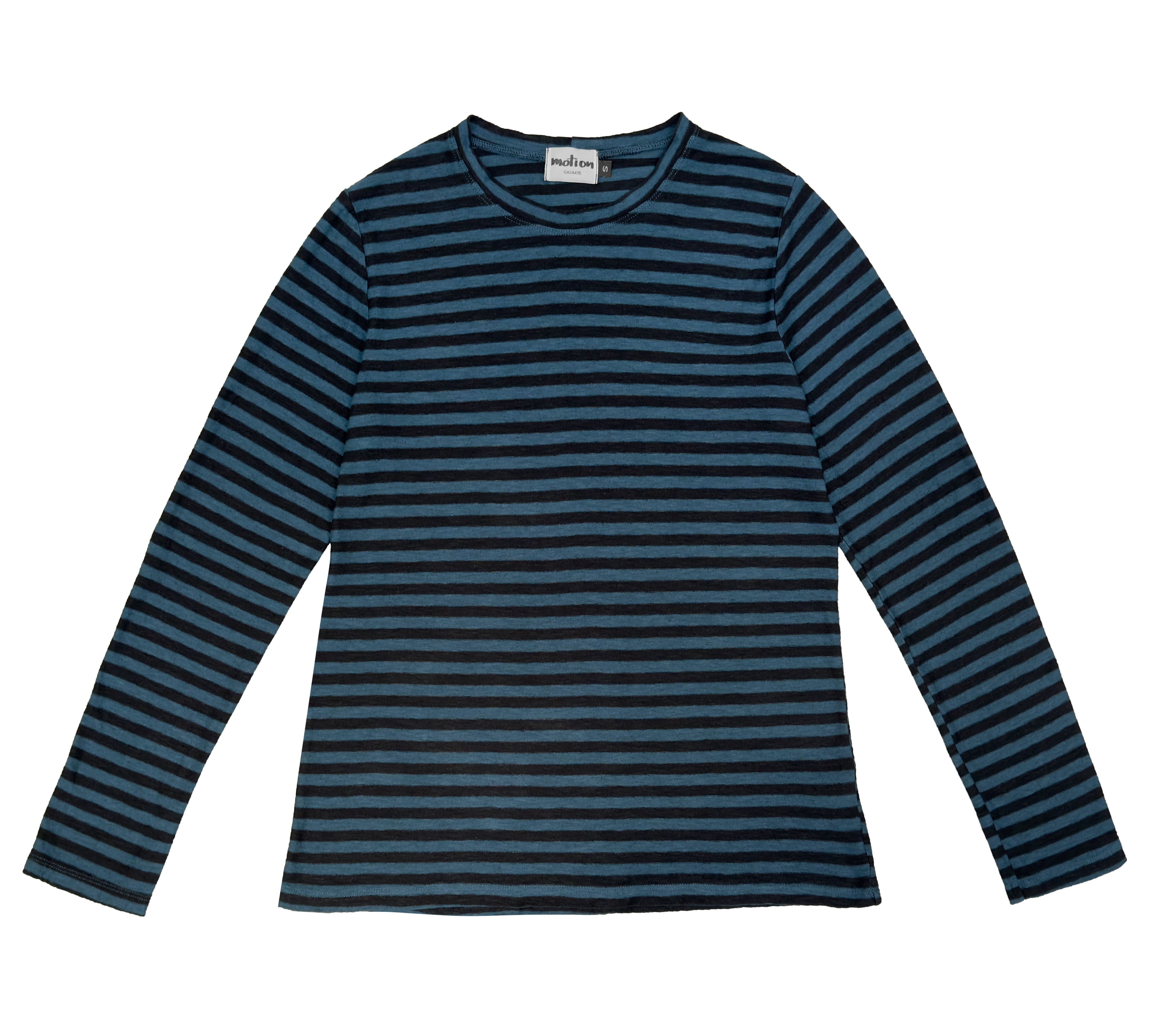 MOTION Striped Long Sleeve Tee in Midnight