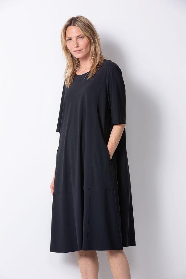 OSKA A-Line Technical Dress in Navy