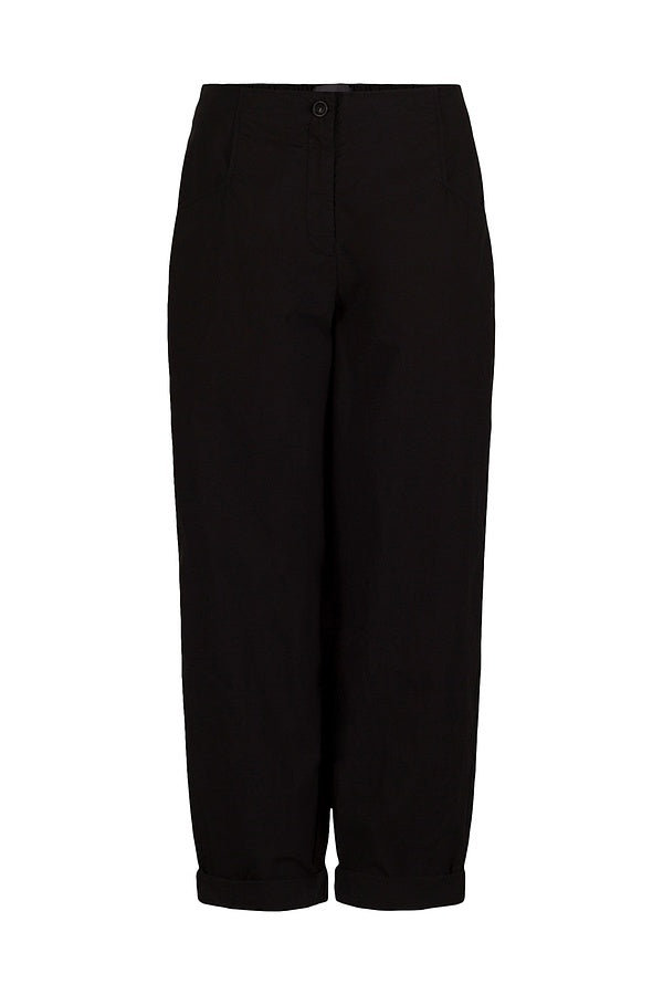 OSKA Tapered Cotton Pant in Black