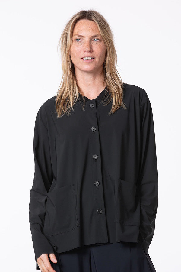 OSKA Technical Pocketed Jacket in Black