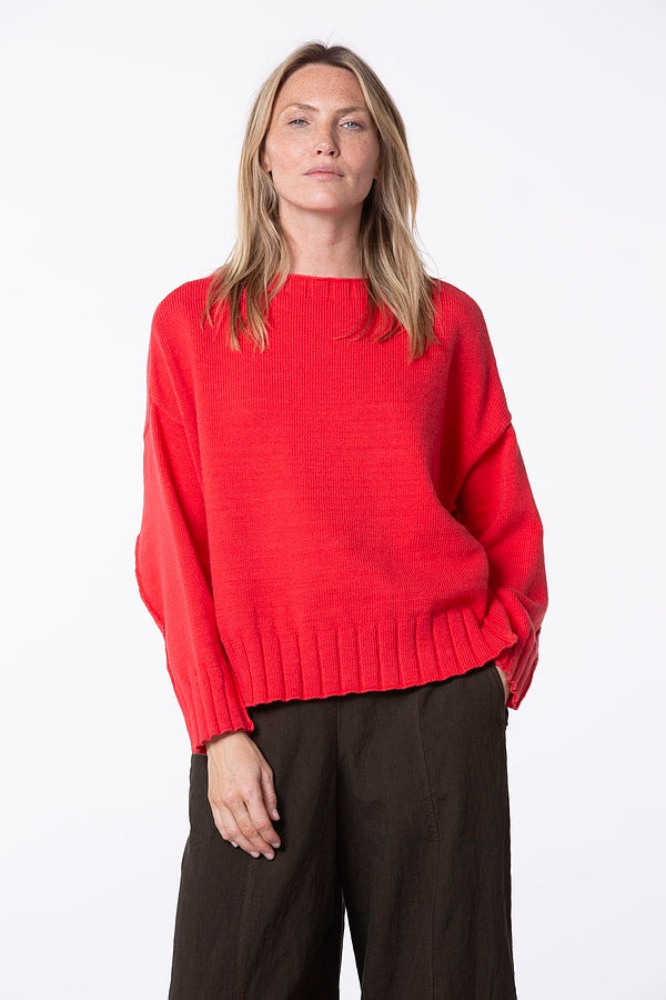 OSKA Mock Neck Knit Pullover in Dahlia