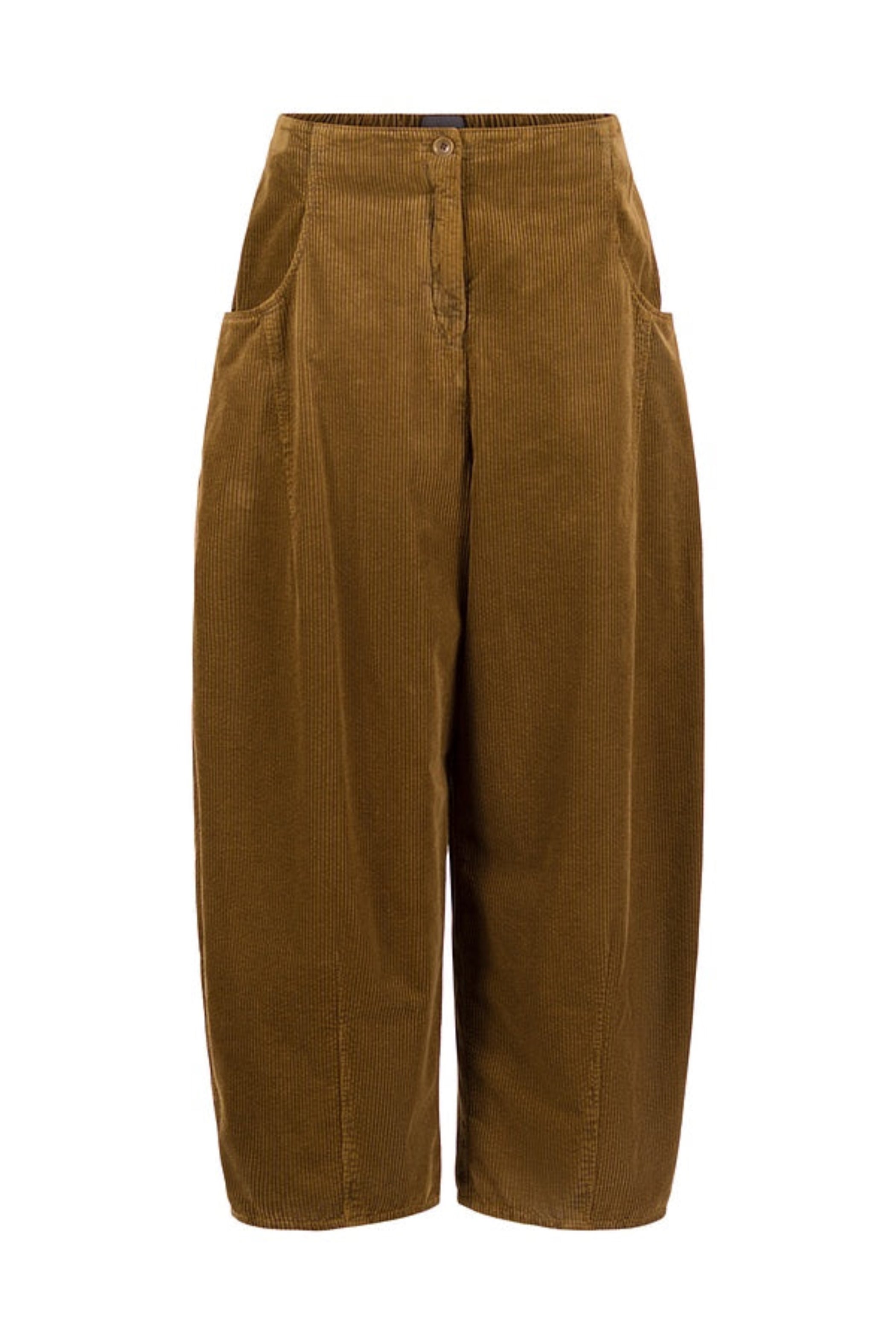 OSKA Barrel Leg Corduroy Pant in Tobacco