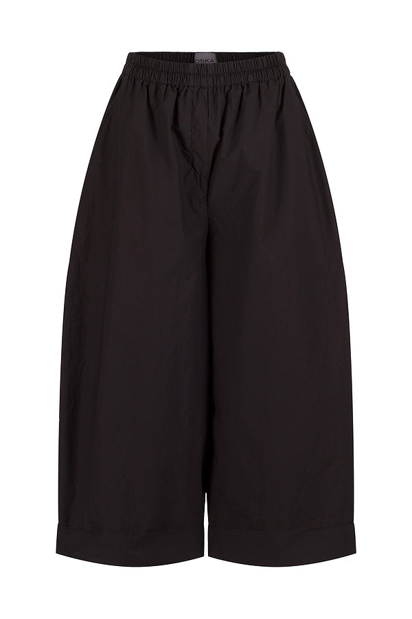 OSKA Cotton Wide Leg Pant in Black