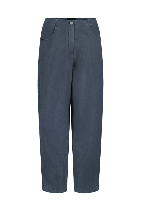 OSKA Cotton Pinstripe Pant in Denim Blue