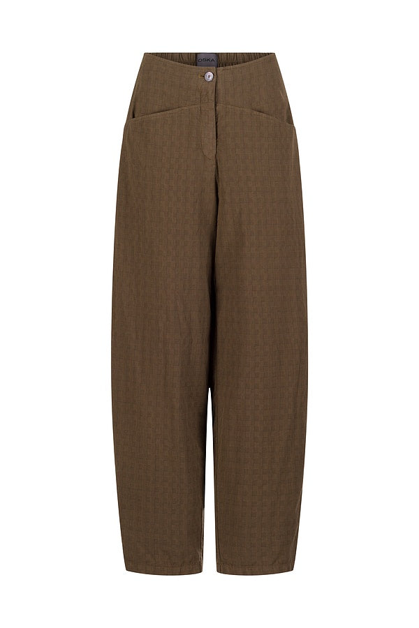 OSKA Relaxed Barrel Leg Pant in Ivy Basket Weave