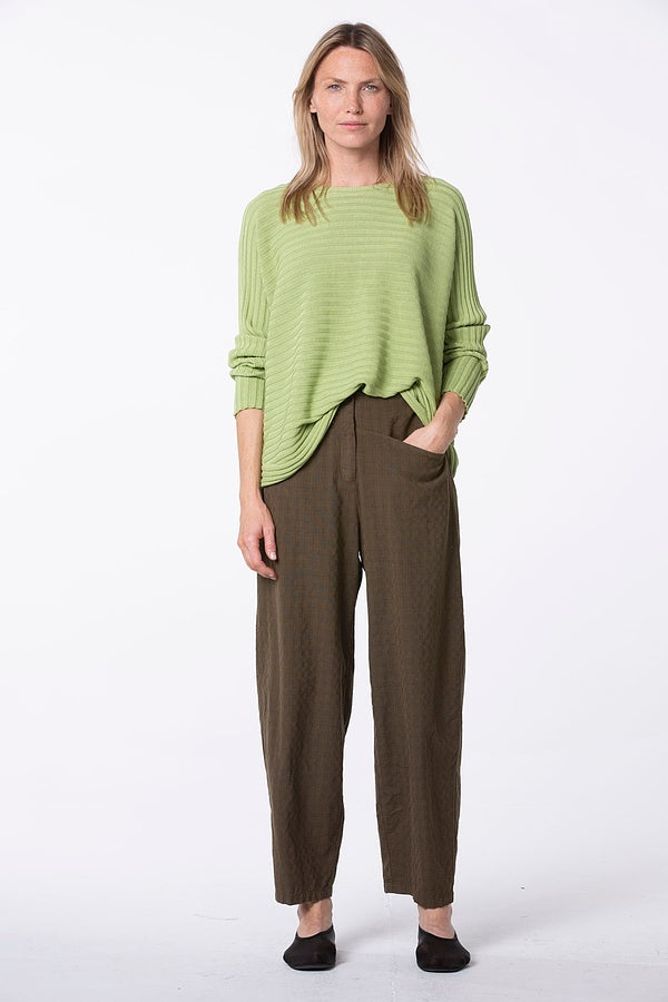 OSKA Relaxed Barrel Leg Pant in Ivy Basket Weave