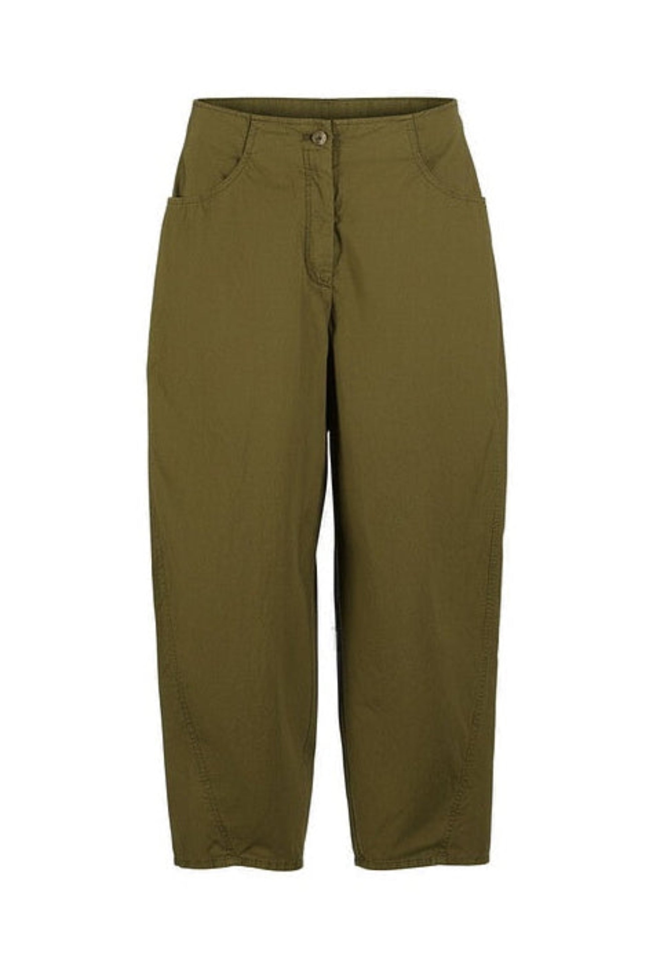 OSKA Cropped Barrel leg Pant in Cactus