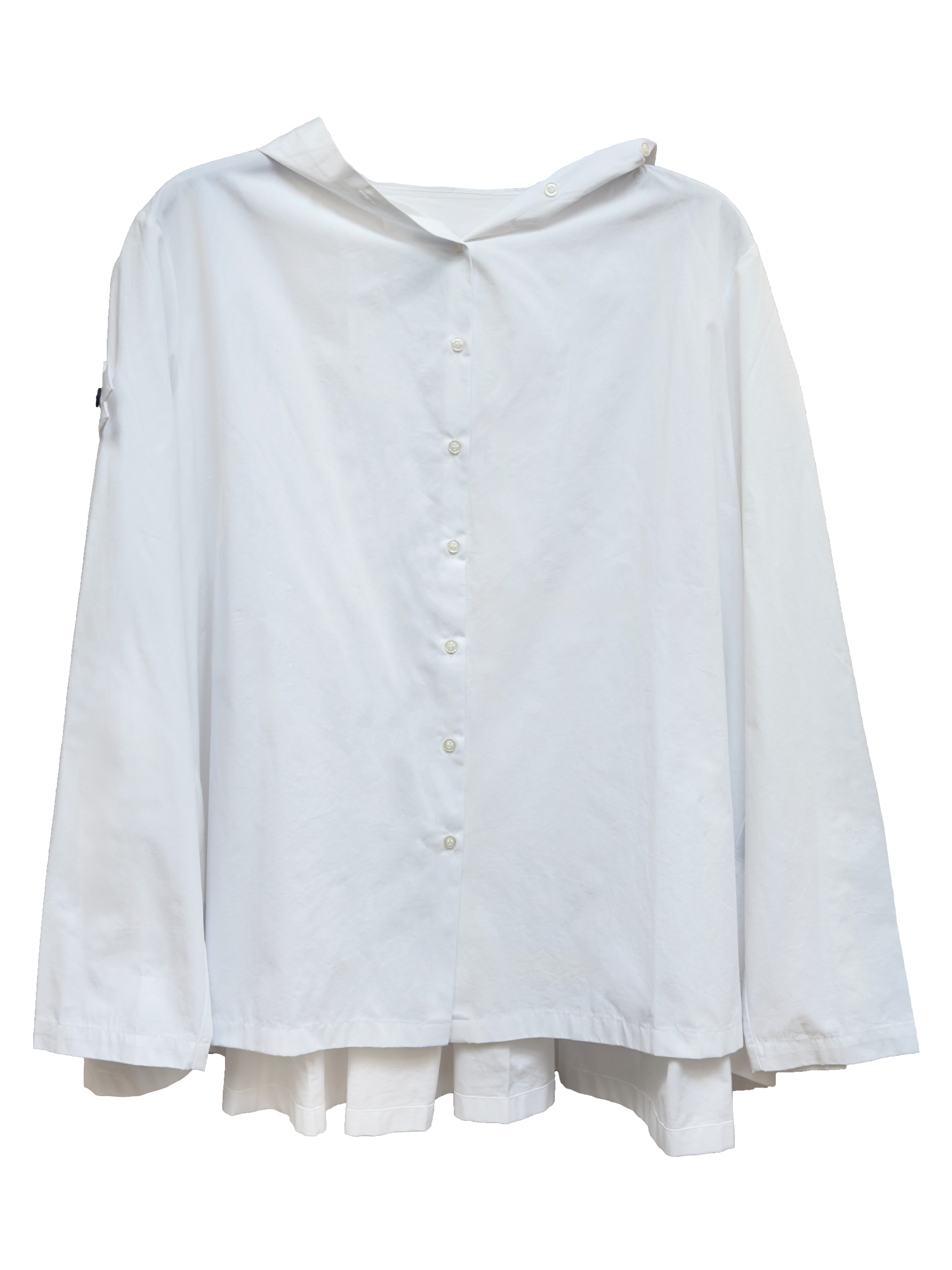 PLU Gathered Cotton Shirt