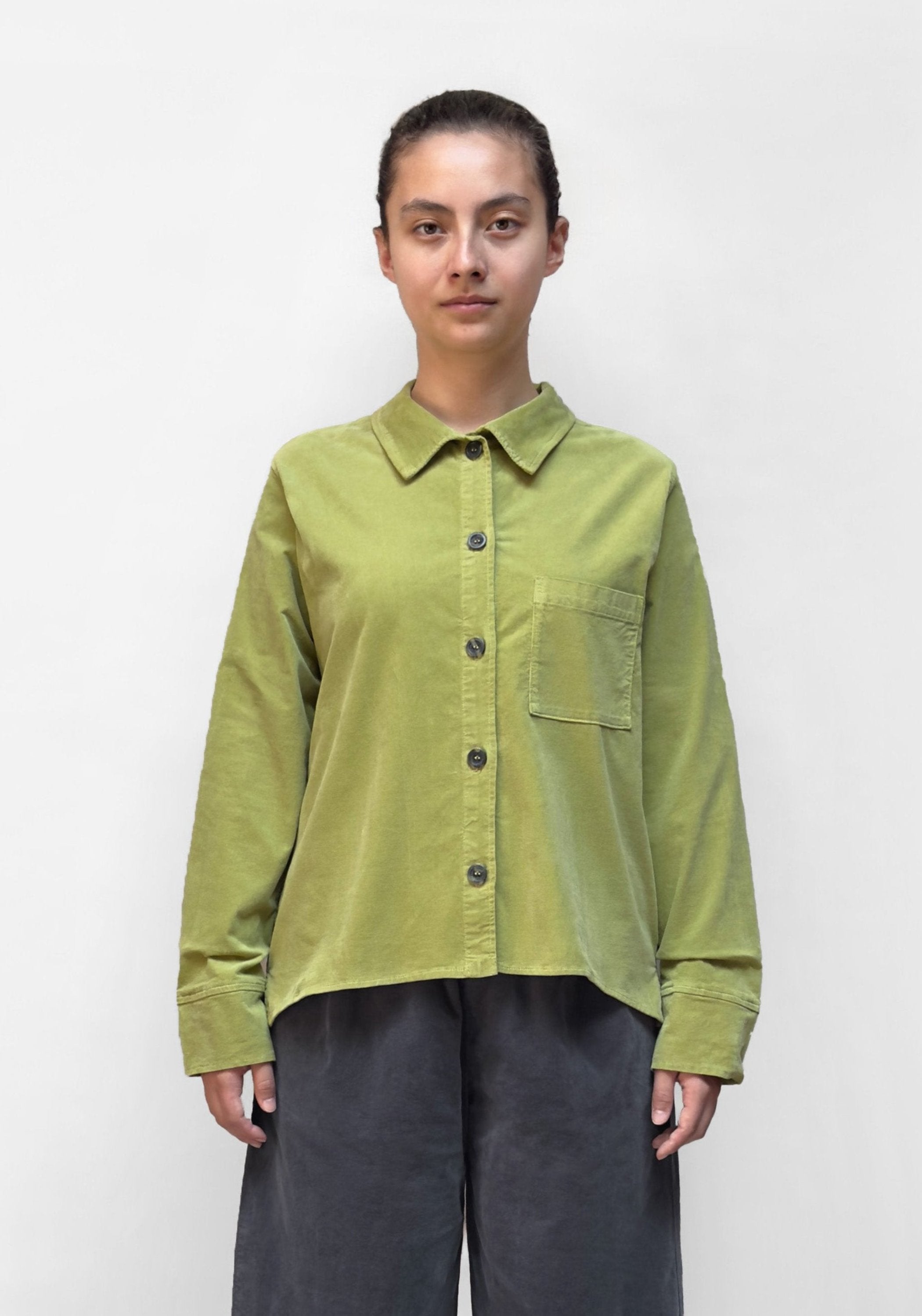 MOTION Mini Cord Jacket in Moss