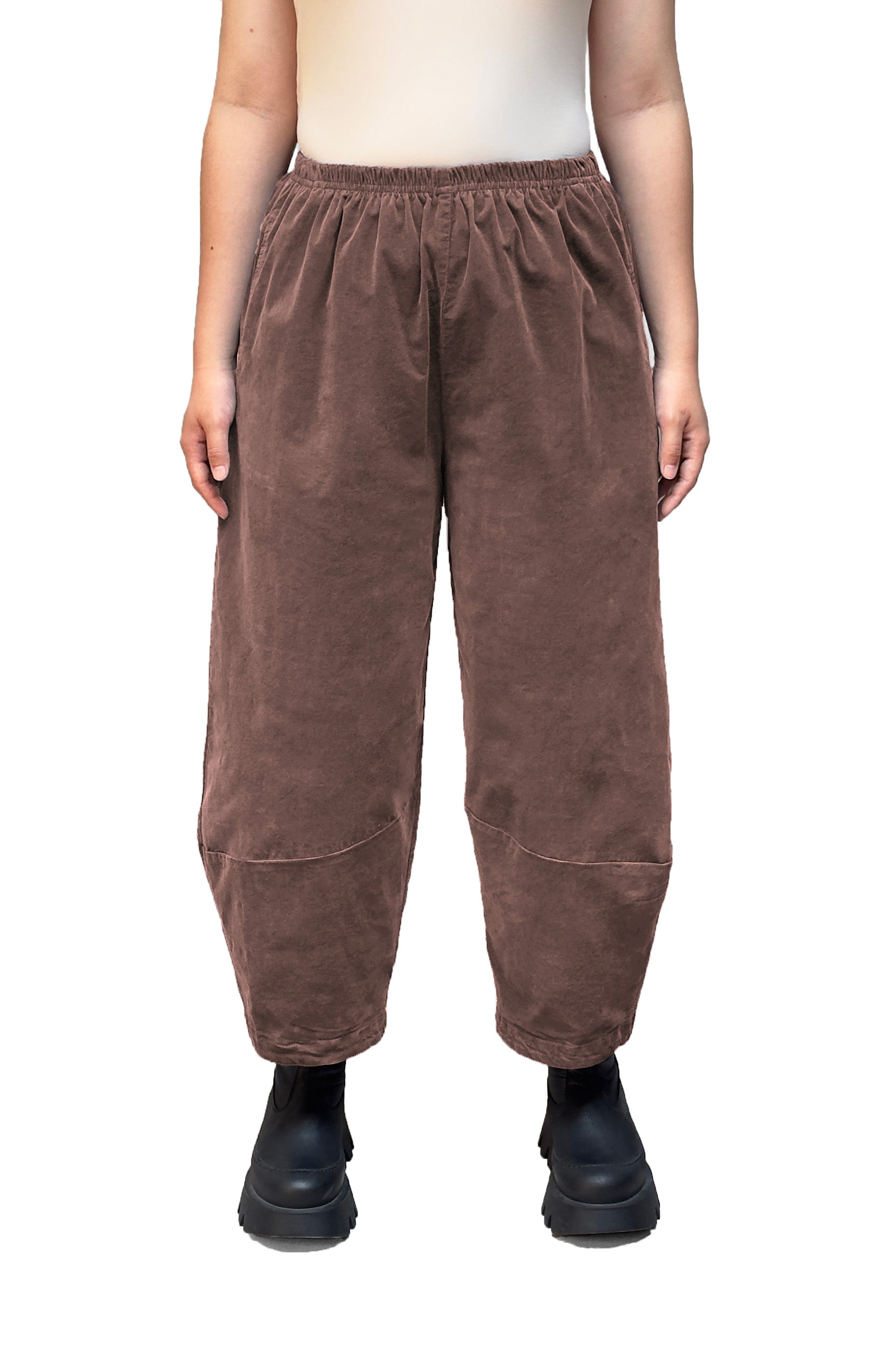 MOTION Mini Cord Lantern Pant in Warm Blush