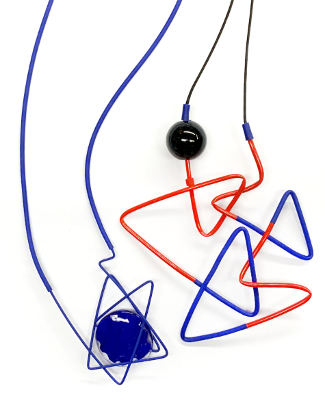 ZigZag scribble pendants.