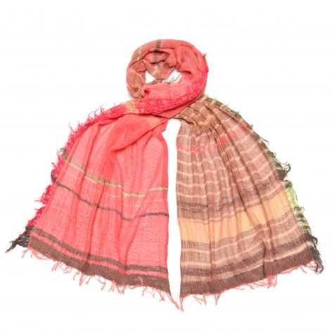 Tamaki Niime medium 100% cotton shawl. One-of-a-kind. Made in Japan.